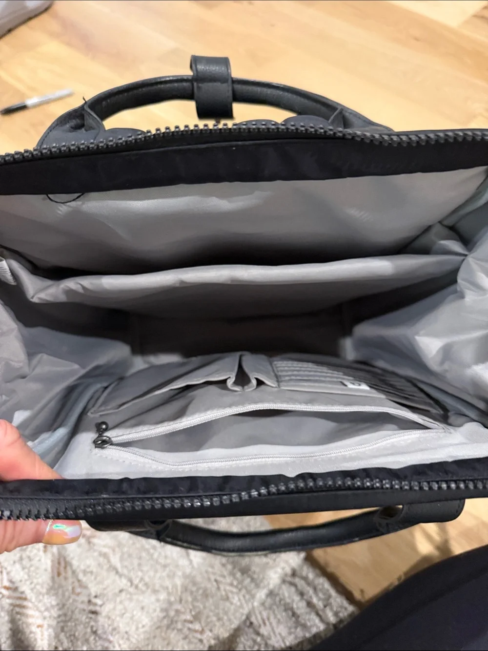 Black Laptop Travel Backpack Tote - Baggallini
